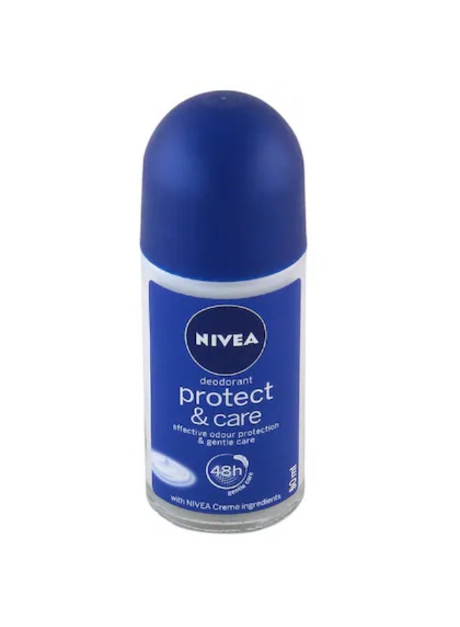 Nivea Unisex Roll On - Protect And Care Fresh Scent Deodorant, 50Ml , Pack Of 1 - Image 2